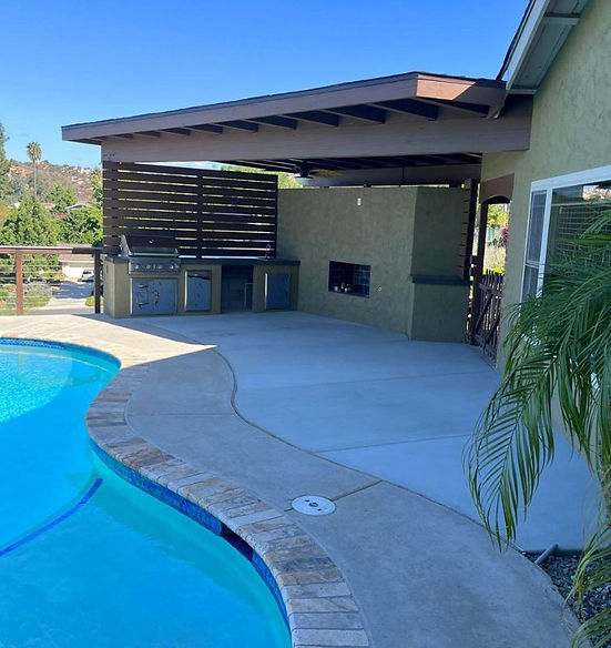 Project Nava Custom Pool Construction with Retaining Walls & Poolside Pergola