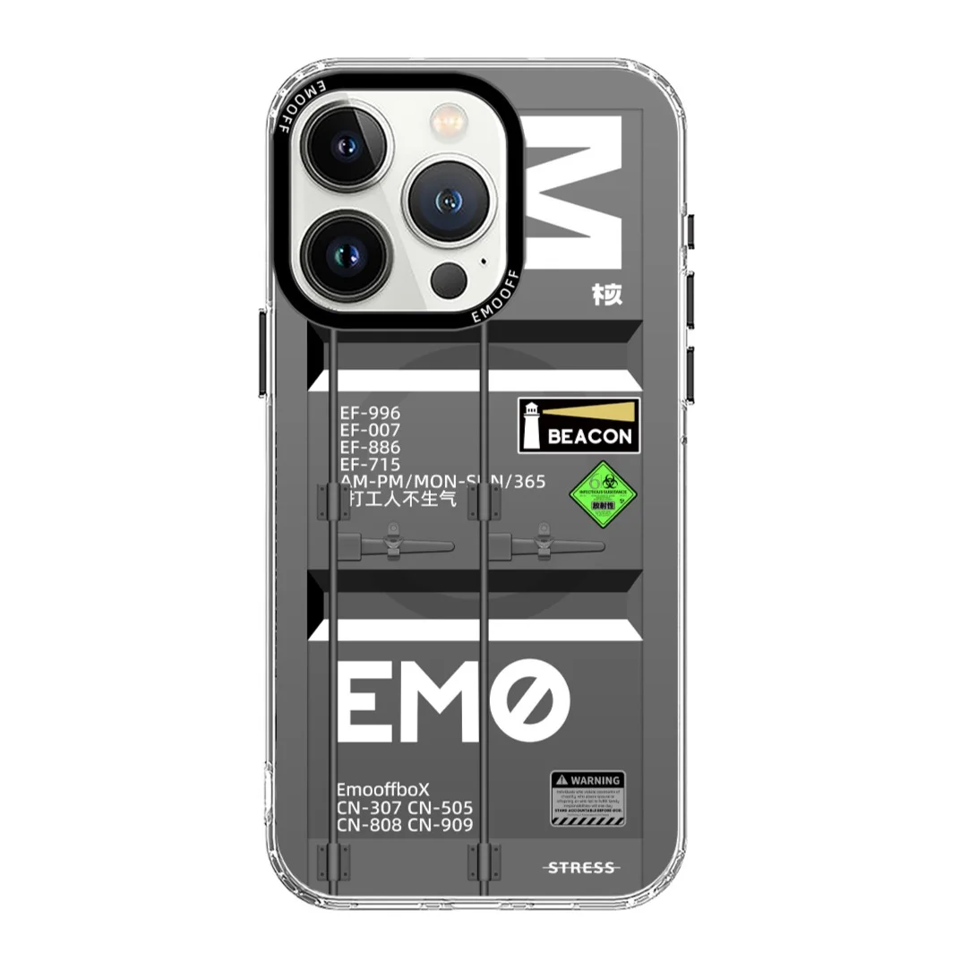 EMOOFF Container Case iPhone 15 Pro Max เคสไอโฟนกันกระแทก เคส MagSafe เคสไอโฟนนำเข้าของแท้ เคสไอโฟนสำหรับผู้ชาย เคสกันกระแทก