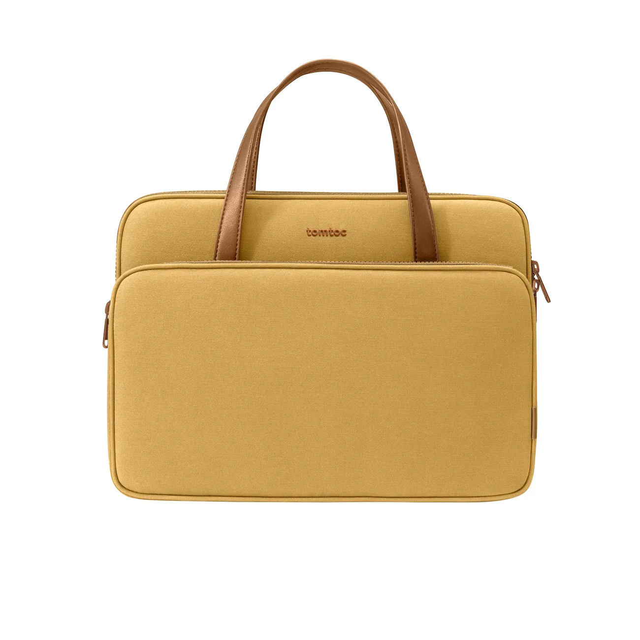 Tomtoc Handbag สี Yellow กระเป๋ากันกระแทกรอบด้าน กระเป๋ากันงอ กันน้ำ กระเป๋าถือใส่ MacBook