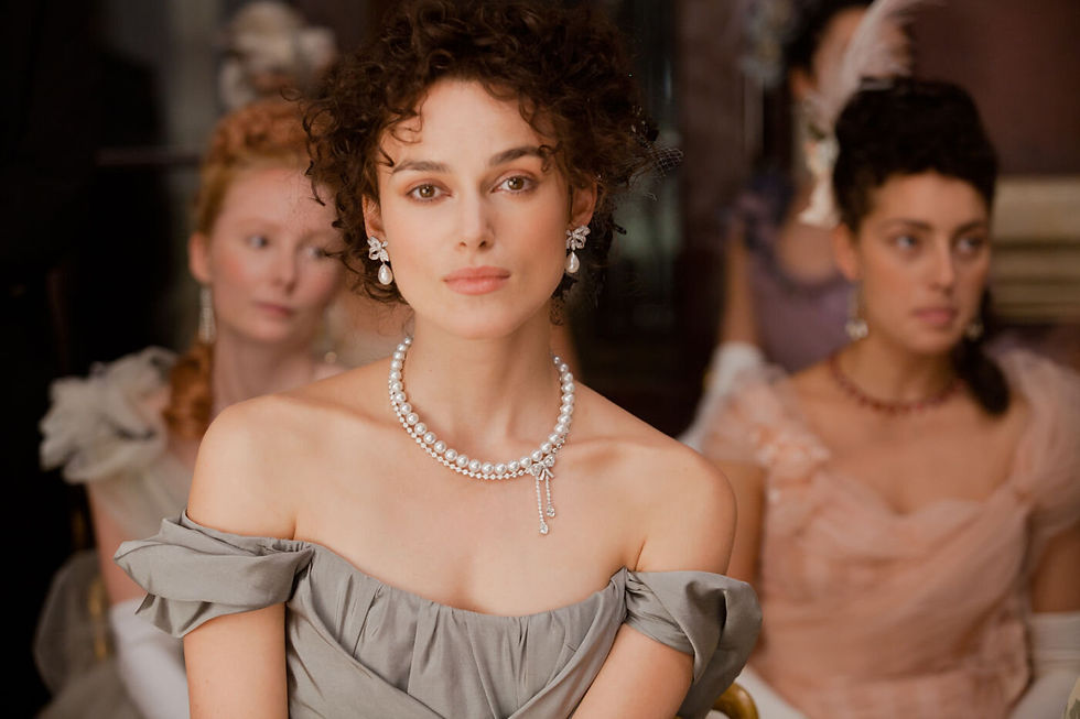Actress Keira Knightly as the titular character in Anna Karenina, 2012 based on the novel by Leo Tolstoy