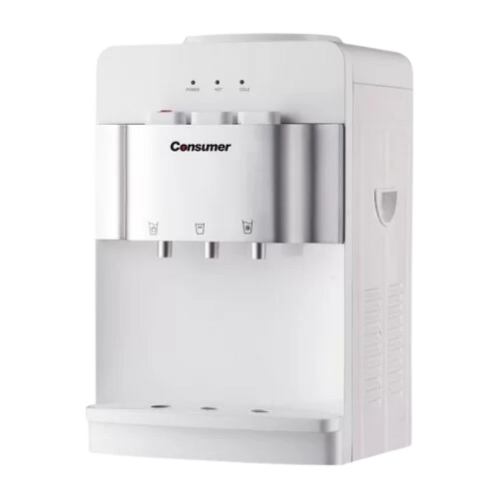 Bebedero de mesa blanco consumer