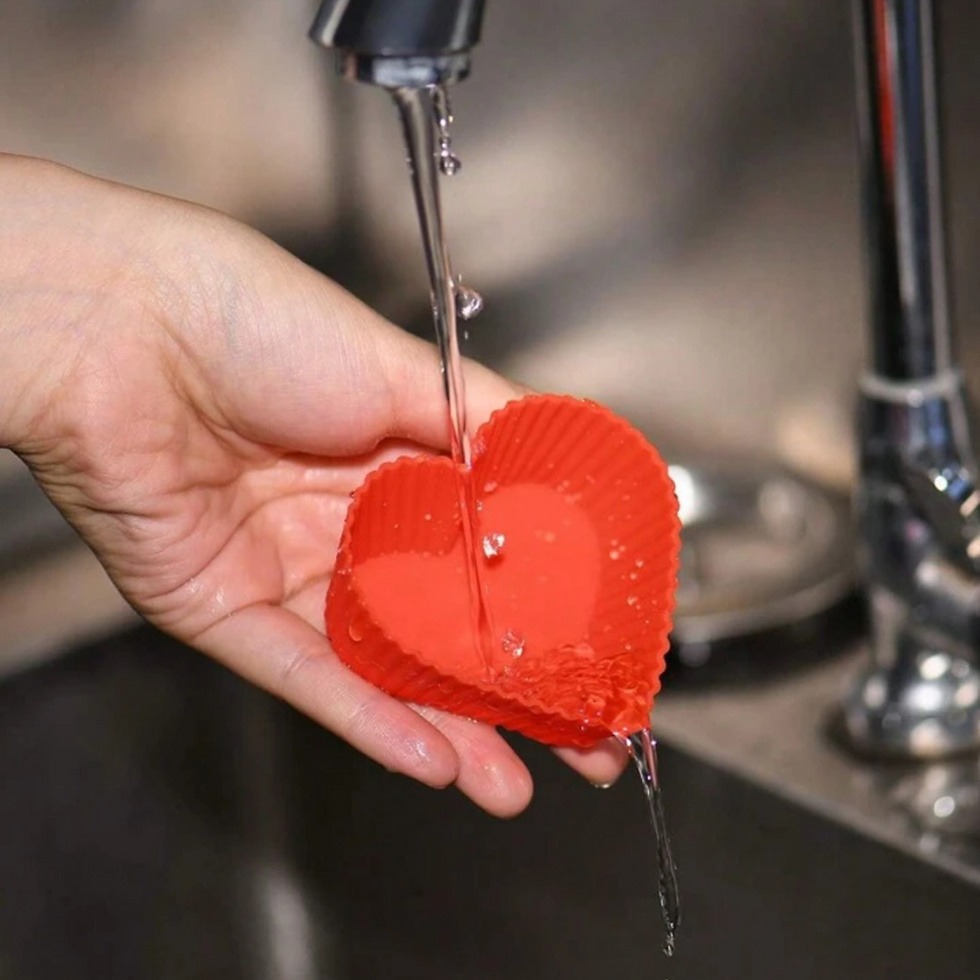 Miniatura: 12 Unidades De Moldes De Silicona En Forma de Corazón