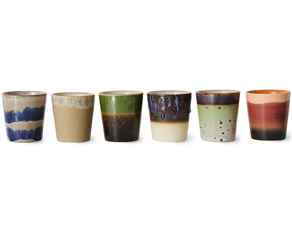 Thumbnail: HKLIVING 70s ceramics: coffee mugs: grounding