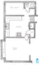 Shiawassee Street As Built Floorplan Sketch - Main floor renovation and interior design Lansing Mi