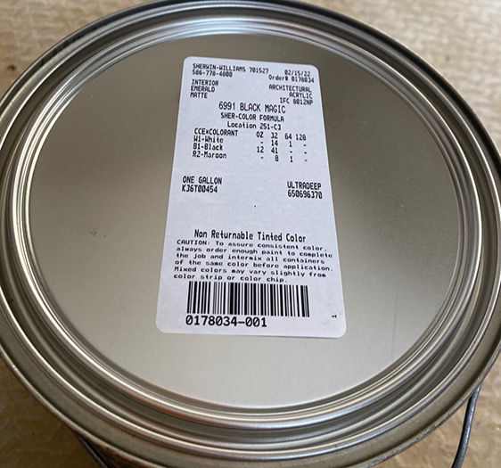 Sherwin-Williams Black Magic - Detroit Interior Design