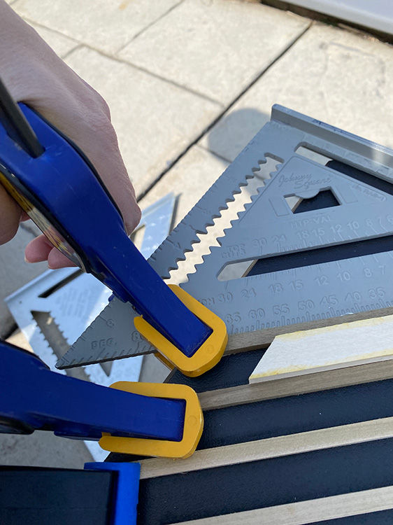 Clamping around square | Motor City Designworks | Detroit Interior Design