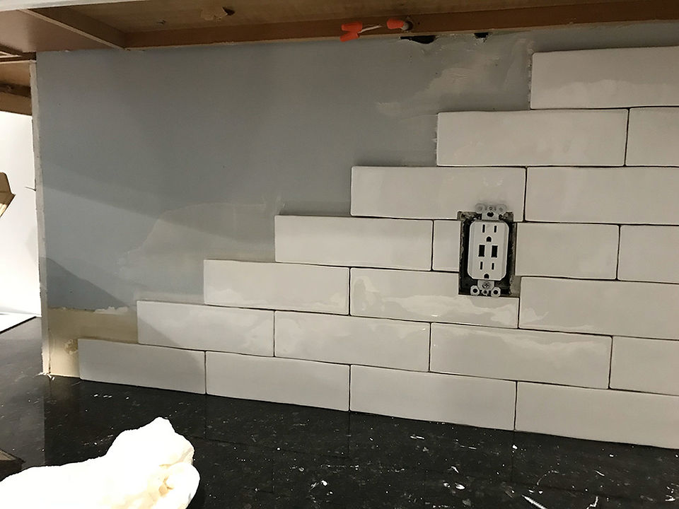 Backsplash Install | Motor City Designworks | Detroit Interior Design | eDesign | Virtual Design