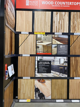 Floor and Decor Butcher Block | Motor City Designworks | Detroit Interior Design | eDesign | Virtual Interior Design