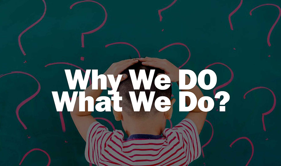 Why We Do What We Do?