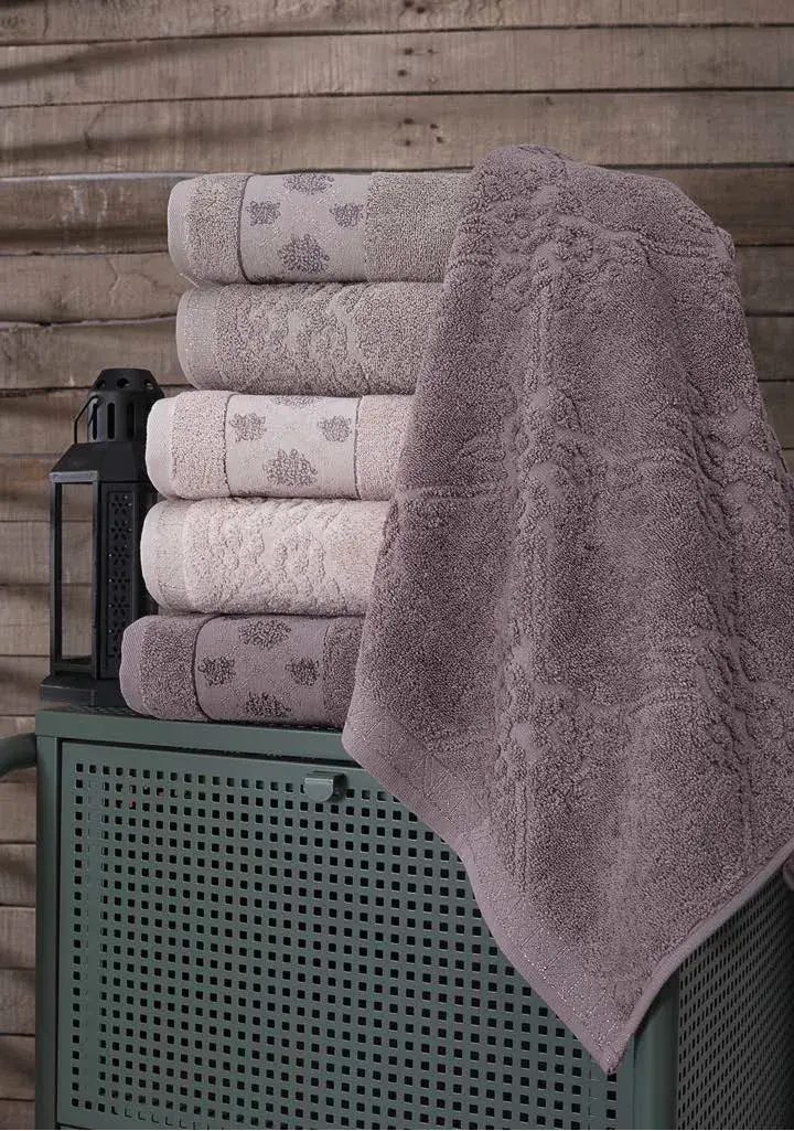 Lavanta 6lı El-Yüz Havlusu 50x90 cm