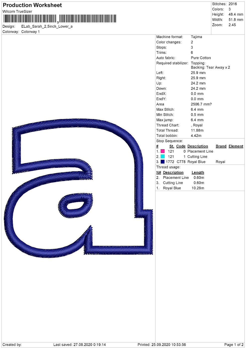 Thumbnail: Sarah Applique Font. BX+10 Formats. Block Machine Embroidery