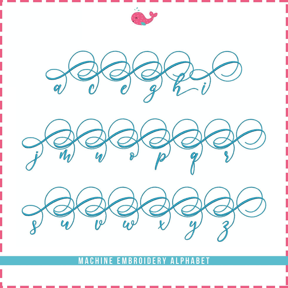Thumbnail: Asmirandah Embroidery Font. BX+10 Formats. Machine Embroidery