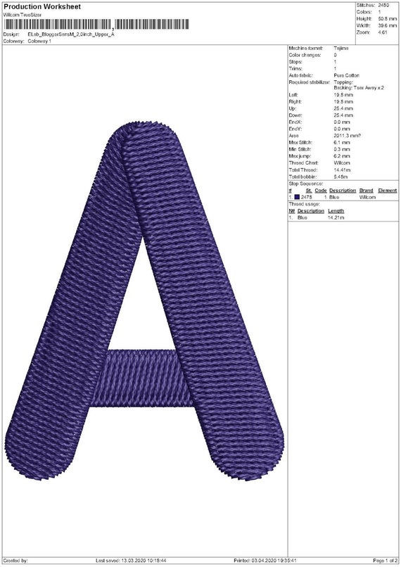 Thumbnail: Blogger Sans Embroidery Font. BX+10 Formats. Machine Embroidery Alphabet Design