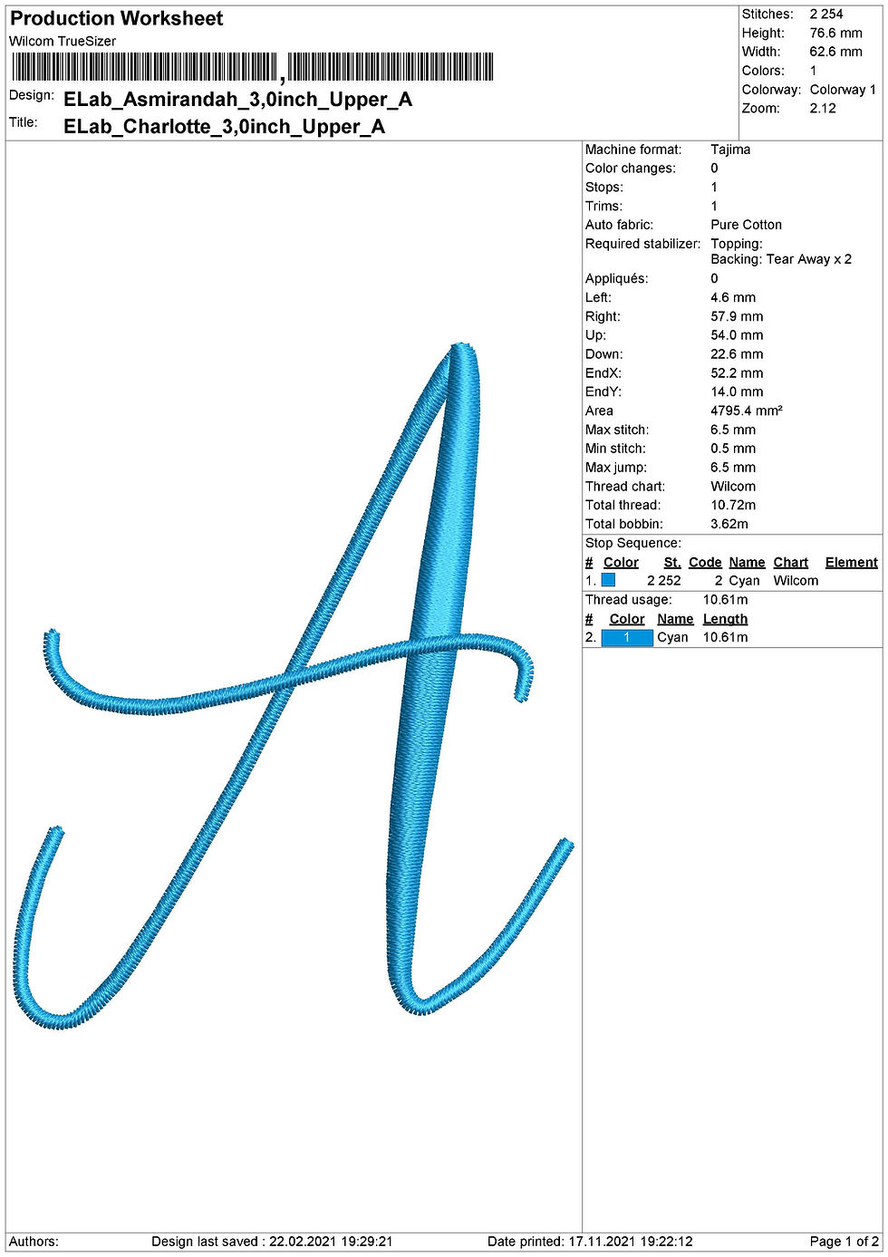 Thumbnail: Asmirandah Embroidery Font. BX+10 Formats. Machine Embroidery