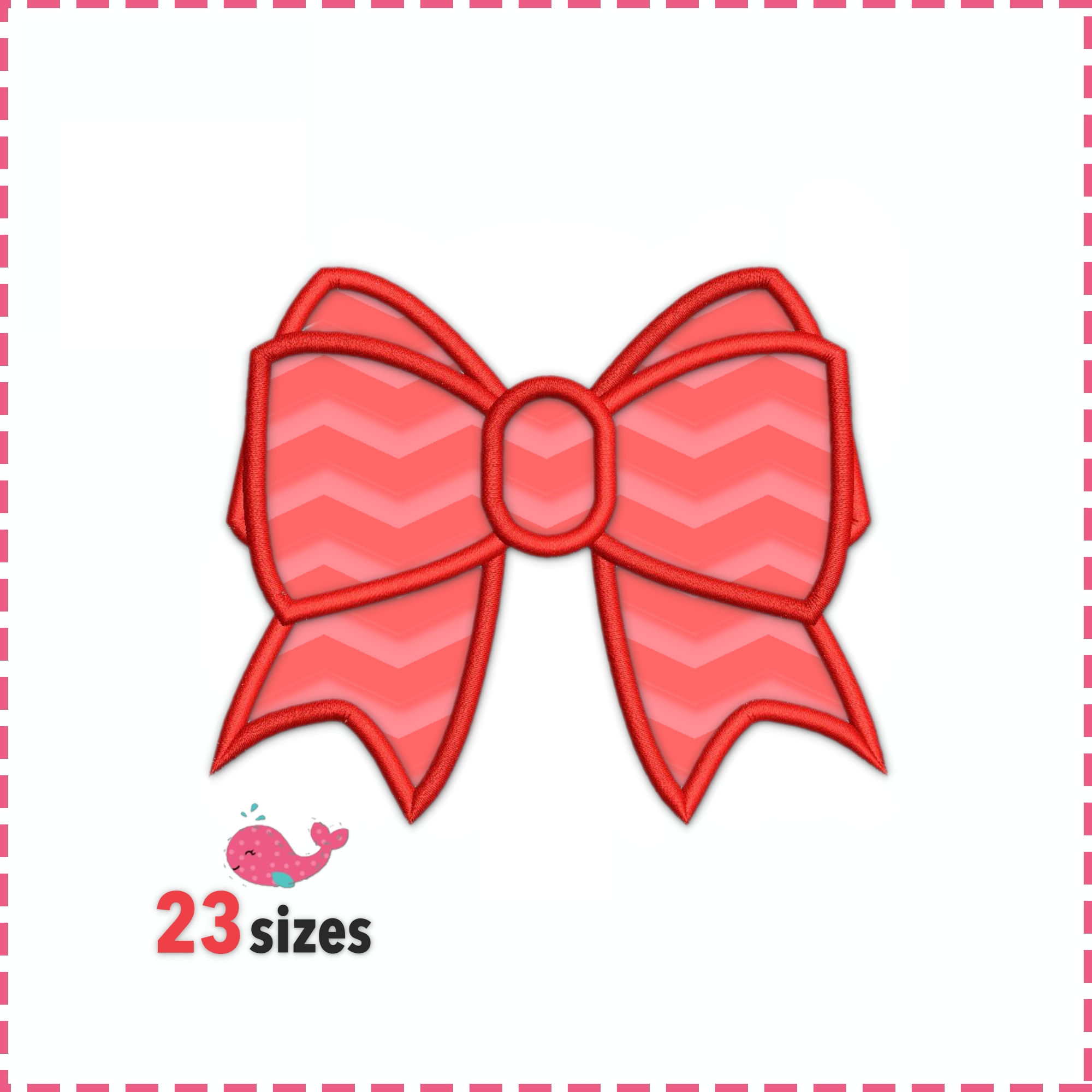 Bow Embroidery Design. Machine Embroidery Design