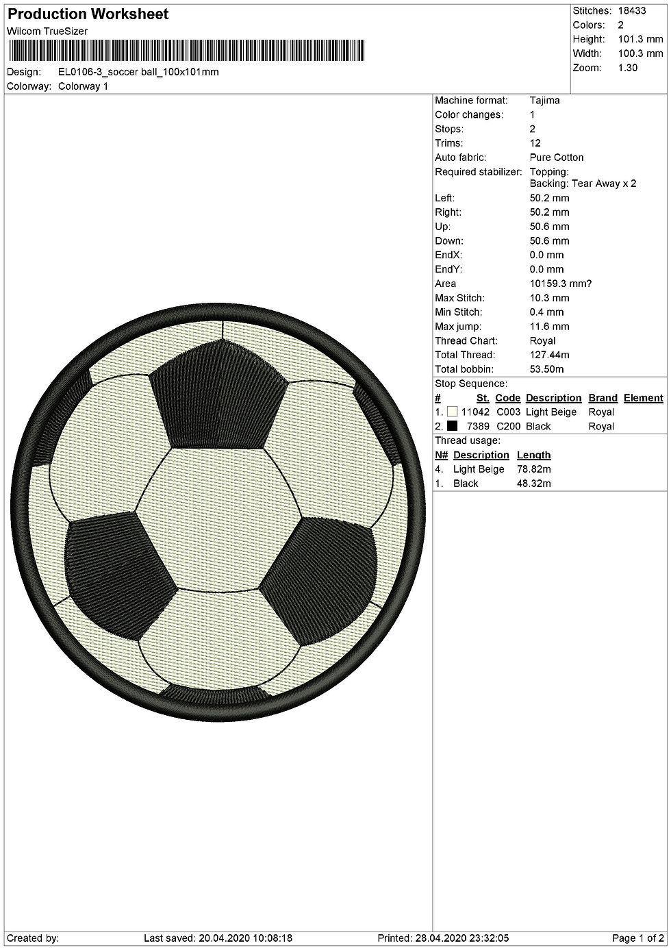 Thumbnail: Soccer Ball Embroidery Designs. Machine Embroidery Design