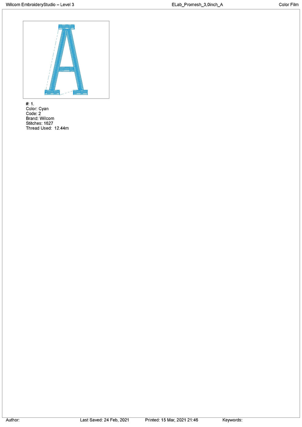Thumbnail: Promesh Embroidery Font. BX+10 Formats. Block Machine Embroidery