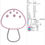 Thumbnail: Mushroom Appliqué. Machine Embroidery Applique Design.