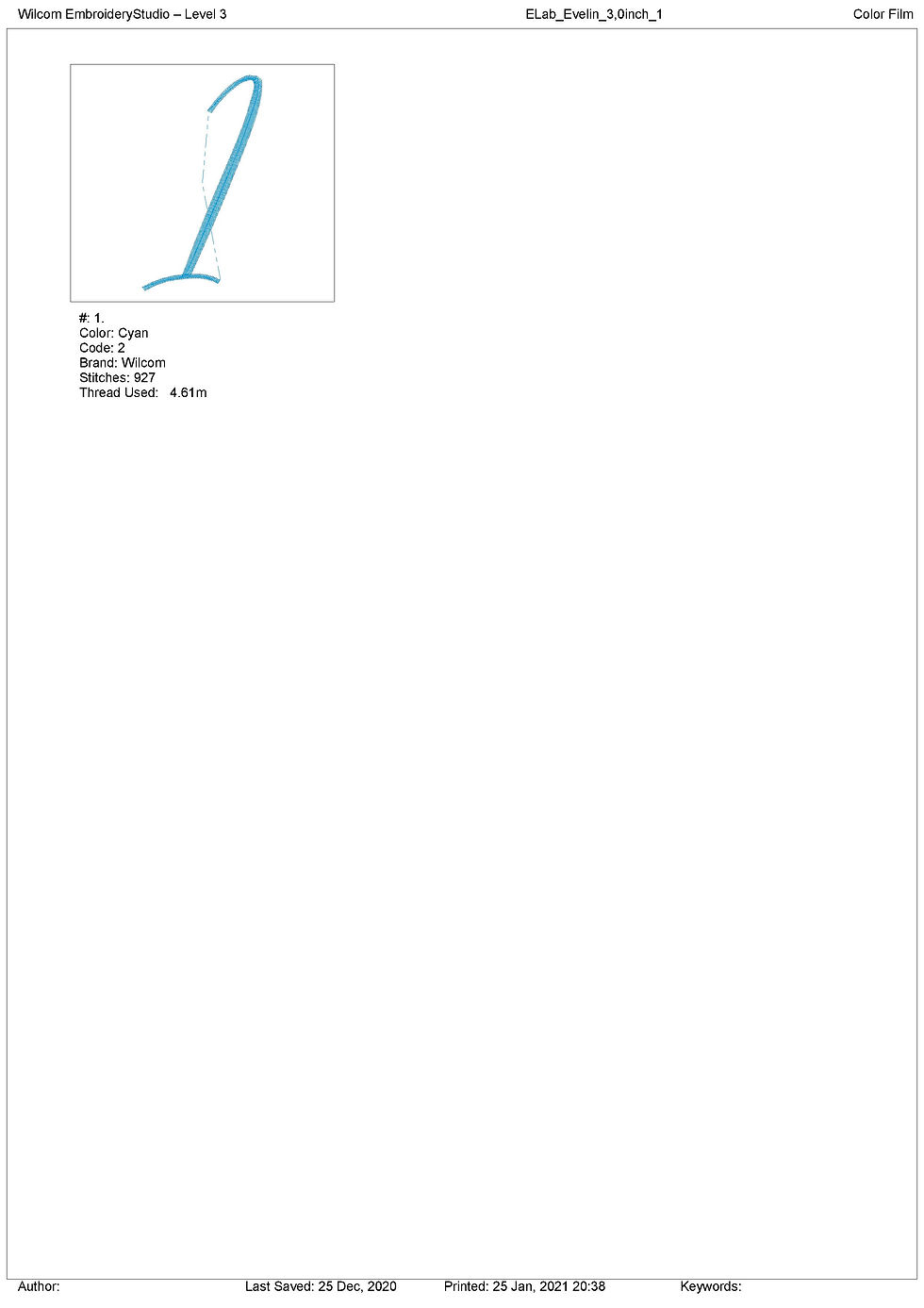 Thumbnail: Evelin Font. BX+10 Formats. Block Machine Embroidery