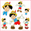 Thumbnail: Pinocchio Appliqué Set. Pinocchio. Machine Embroidery Applique Design