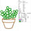 Thumbnail: Plant Appliqué. Machine Embroidery Applique Design.