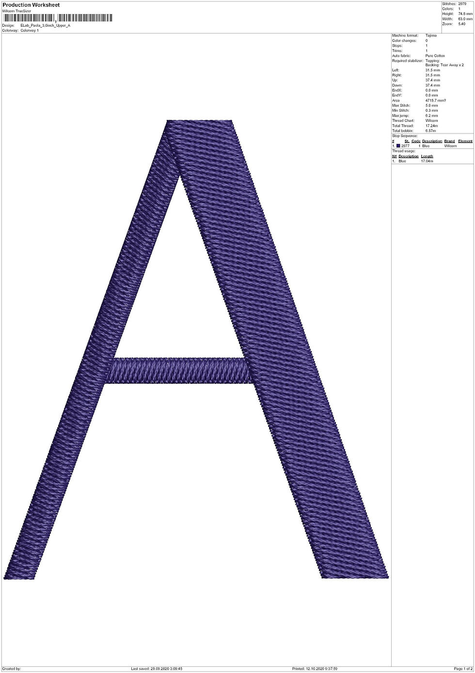 Thumbnail: Paola Embroidery Font. BX+10 Formats. Machine Embroidery Alphabet