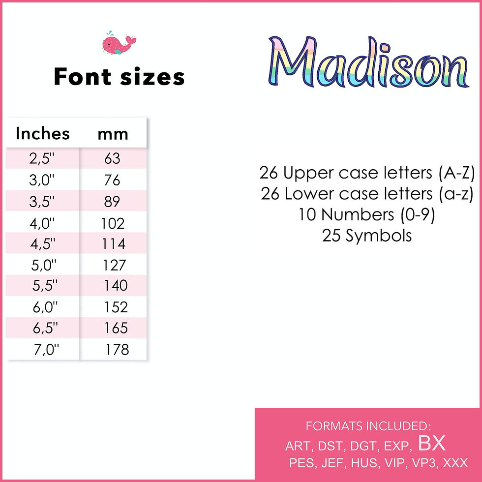 Thumbnail: Madison Applique Font. BX+10 Formats. Block Machine Embroidery