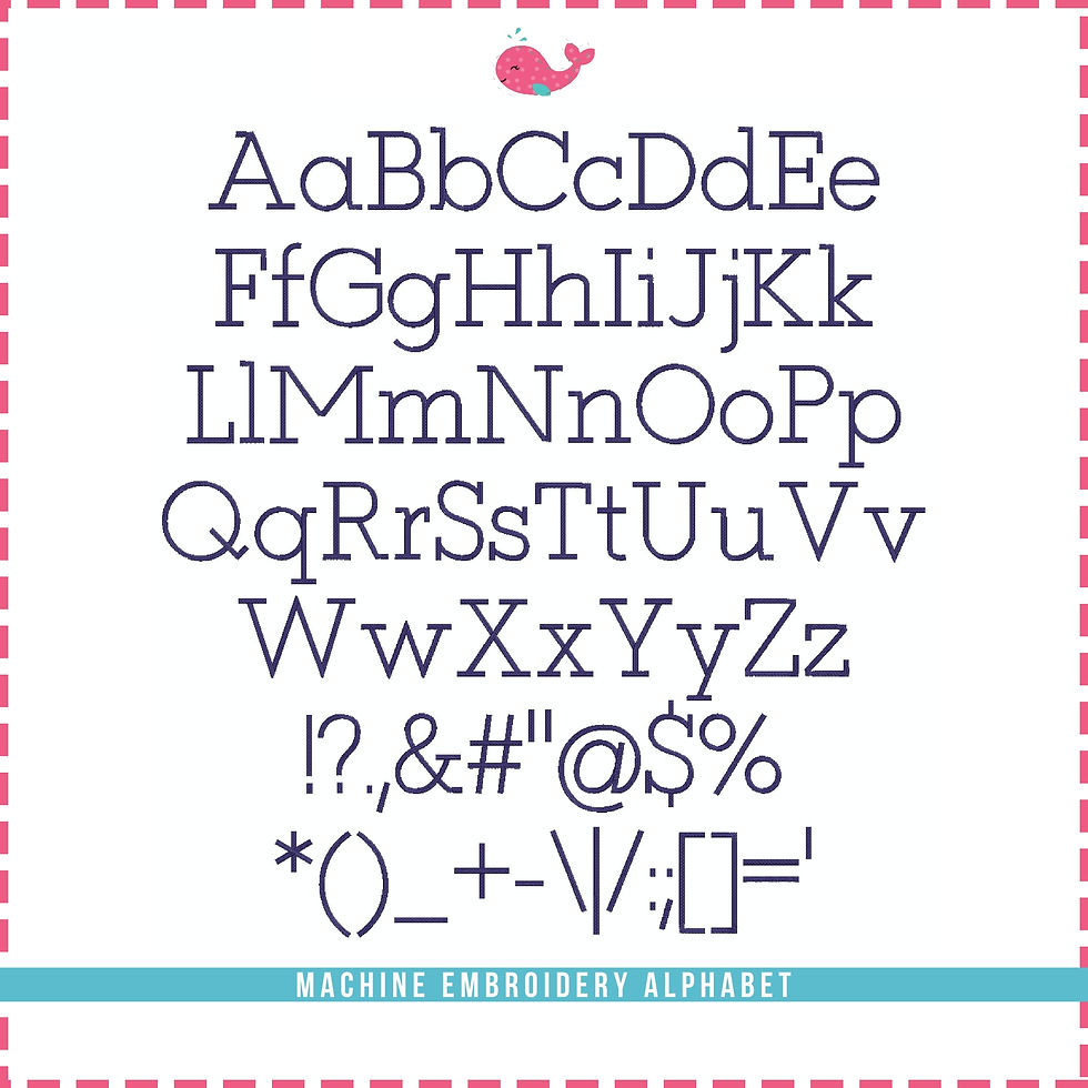 Thumbnail: Chak Embroidery Font. BX+10 Formats. Block Machine Embroidery
