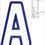Thumbnail: Athletic Applique Font. BX+10 Formats. Block Machine Embroidery