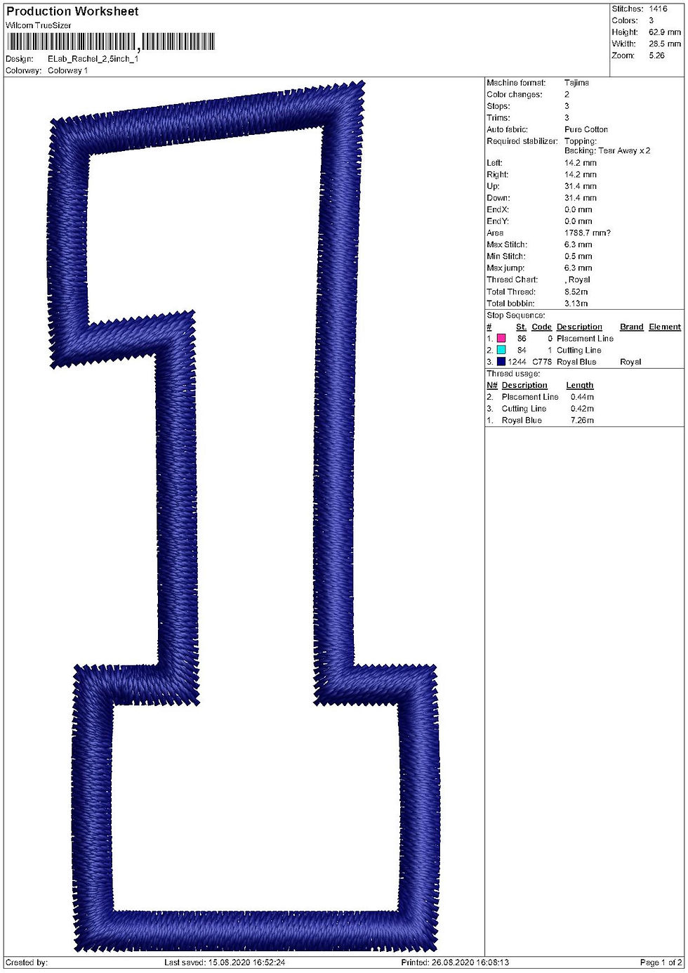 Thumbnail: Rachel Applique Font. BX+10 Formats. Block Machine Embroidery