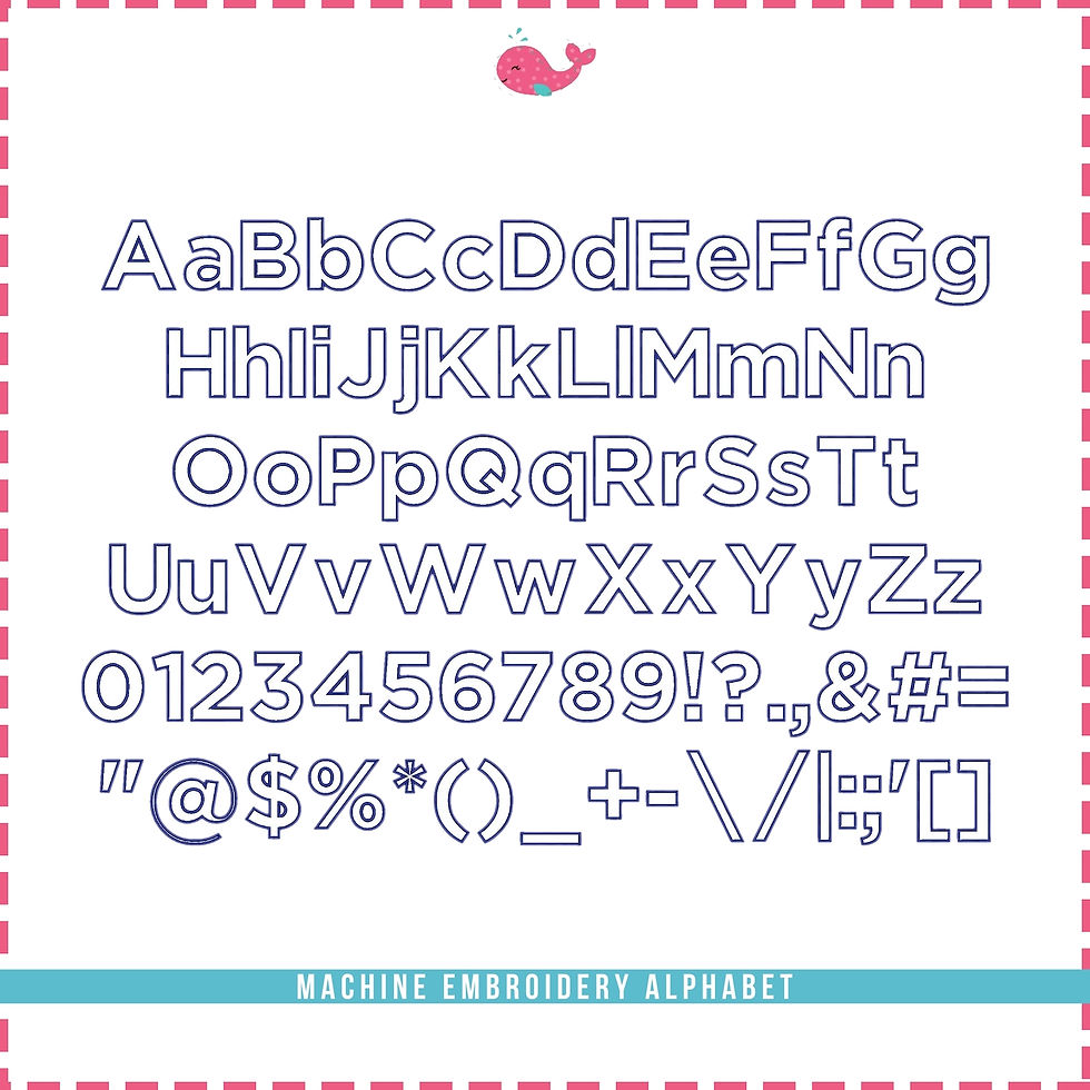 Thumbnail: Penny Applique Font. BX+10 Formats. Block Machine Embroidery