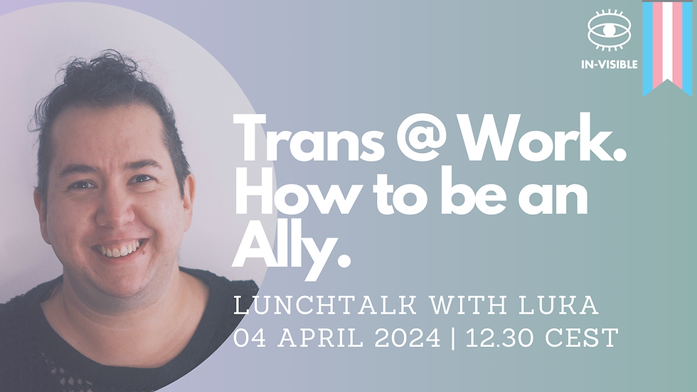 Banner für Event zu trans Menschen am Arbeitsplatz