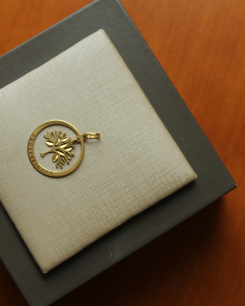Miniatura: Pingente Árvore da Prosperidade em Ouro Amarelo 18k
