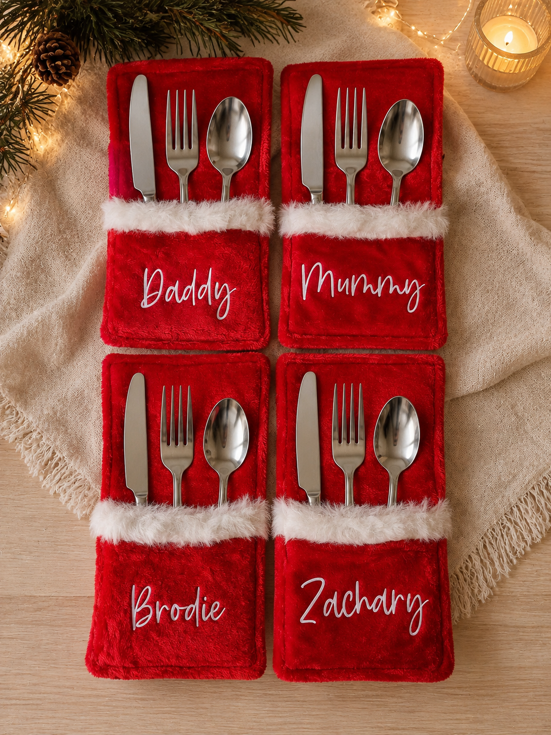Christmas Cutlery Holder