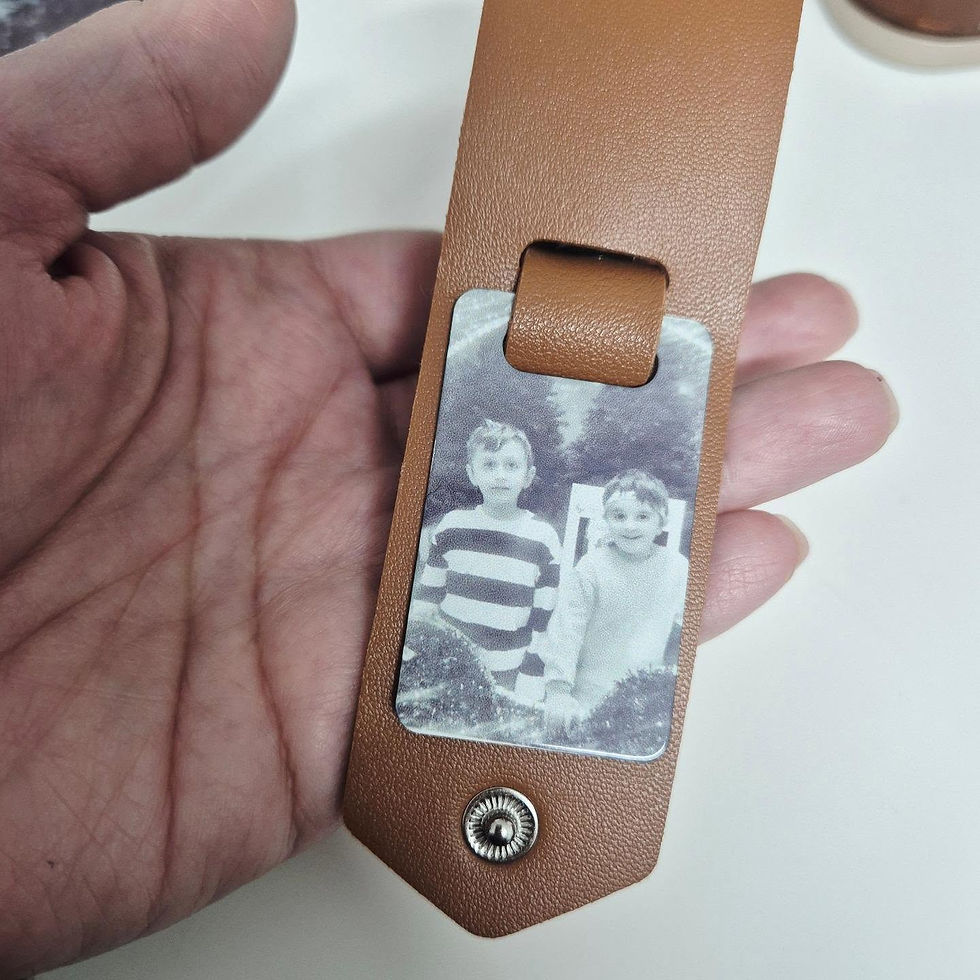 Thumbnail: Brown Leather Keyring