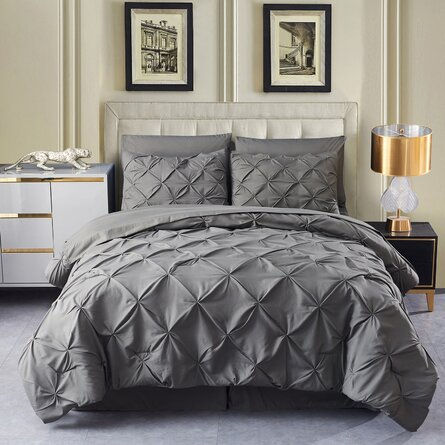 CHARCOAL PIN-TUCK