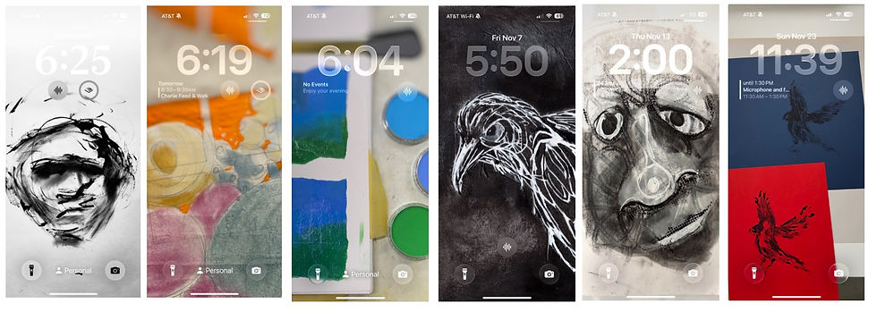 On my phone this year -- work I wanted to see every day.  Trusting the feedback loop will make a difference.