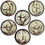 Thumbnail: 1960's Eric Norstad Studio Pottery Mingei Chargers/Dinner Plates - Set of Six