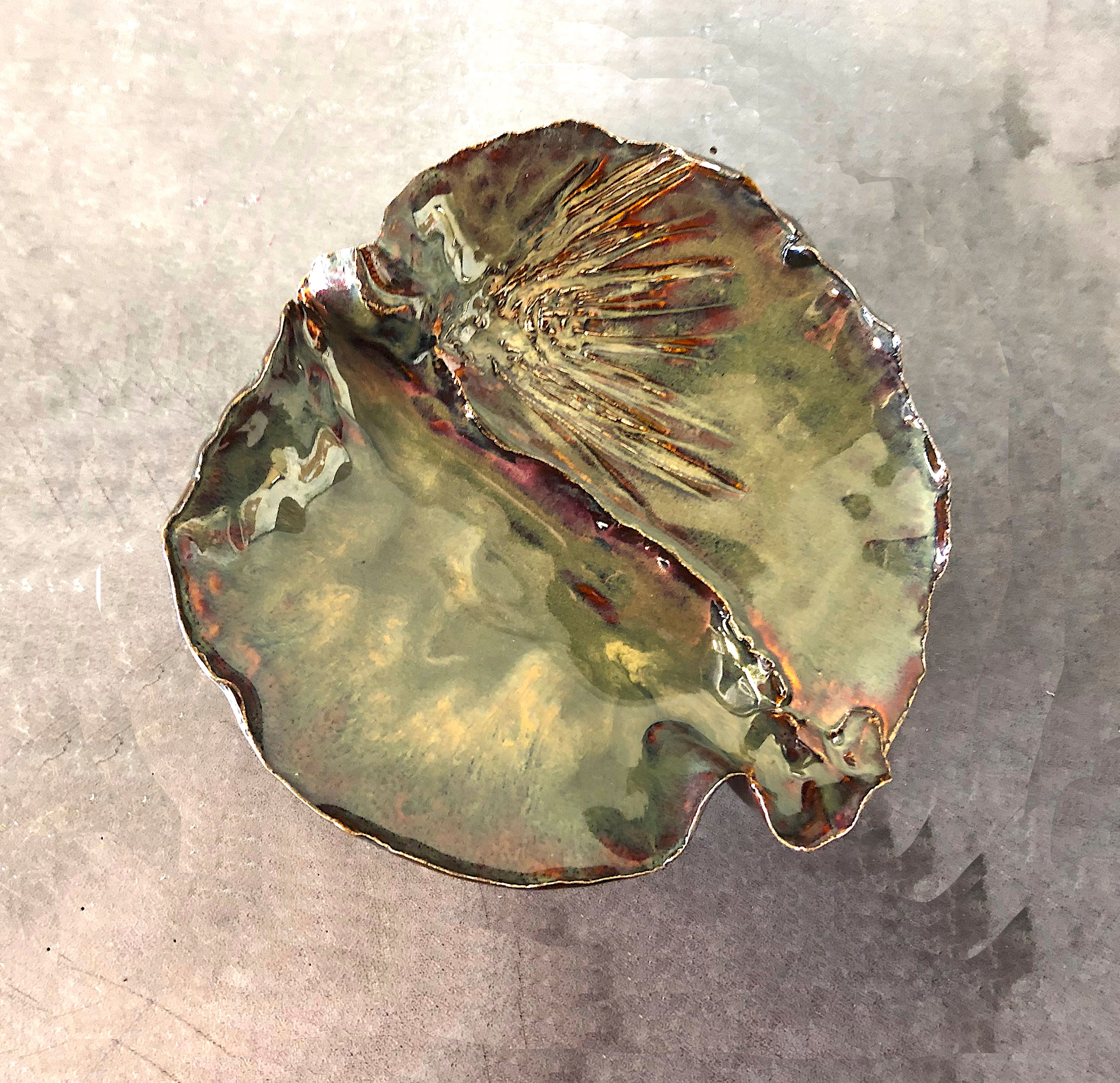 SOLD: Art Pottery Dish - Ponderosa Pine by Gail J. Heilmann