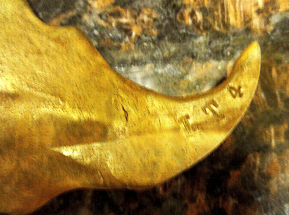 Thumbnail: SOLD! Brass Oak Leaf Dish - Hand Cast