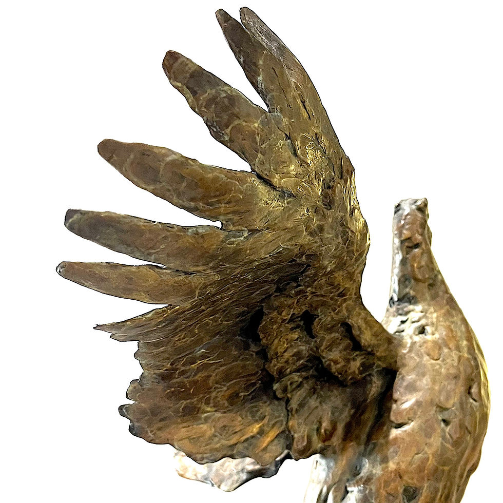 Thumbnail: Monumental Bronze Sculpture - Pheasants - "Farmboys" by Stefan Savides