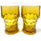 Thumbnail: SOLD: 1960s Amber Georgian Honeycomb Glass 14 Ounce Tumblers - Set of 6