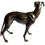 Thumbnail: Back View Mid 20th Century Italian Bronze Whippet/Greyhound Statue Female - One of a Pair