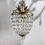Thumbnail: French Silver Leaf Crystal Prism 'Bettina" Pendant by Currey & Company