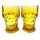 Thumbnail: SOLD: 1960s Amber Georgian Honeycomb Glass 14 Ounce Tumblers - Set of 6