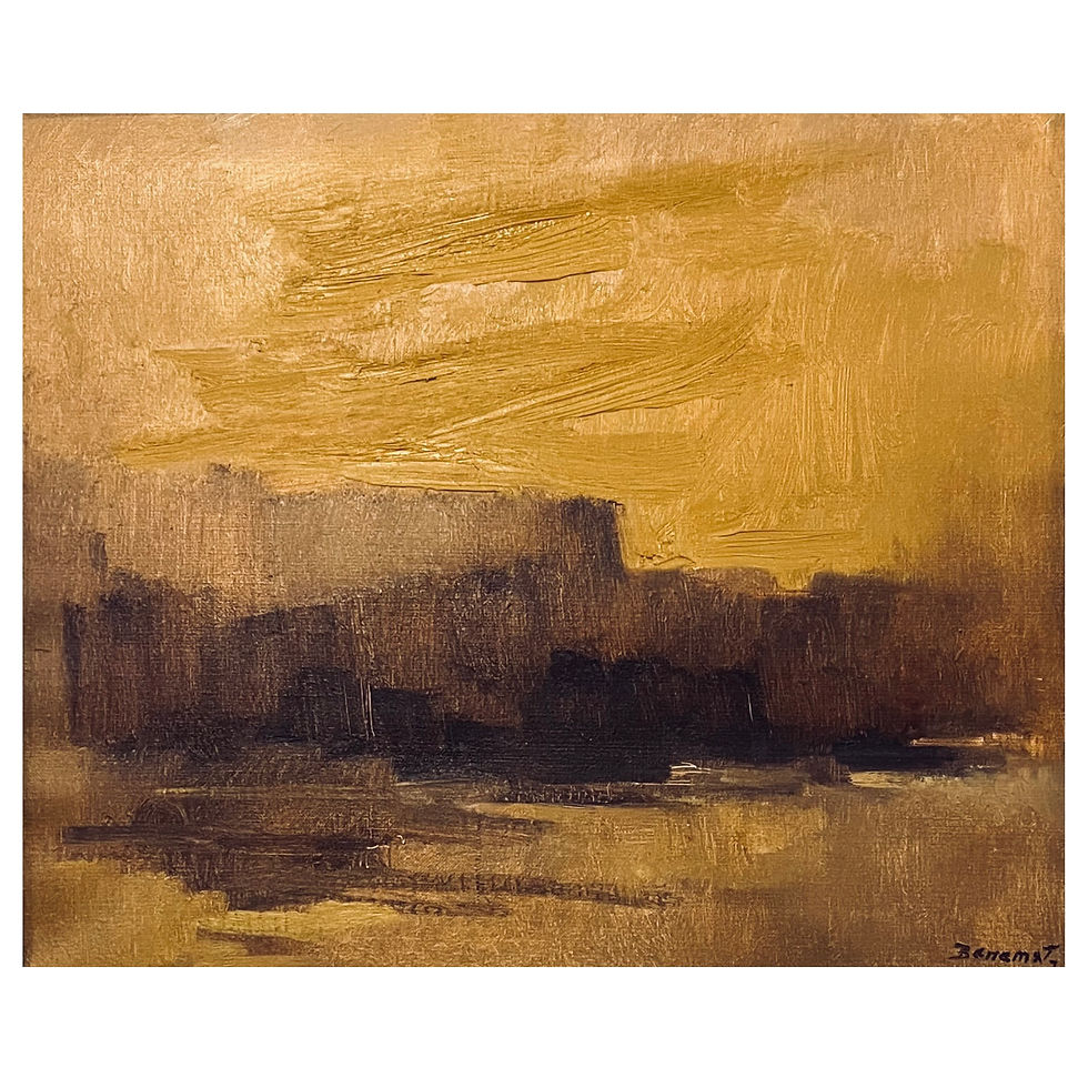 Thumbnail: 1980's Abstract Landscape - "After Sunset" by Robert Baranet- Laughlin Frame