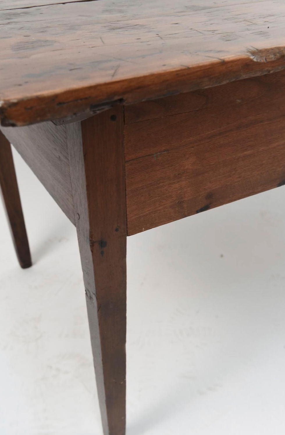 Thumbnail: SOLD! Antique Farm Table with Center Drawer
