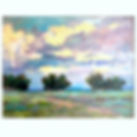 1980's California Plein Air Painting "Arroyo Seco Meadow" by Paul Casebeer