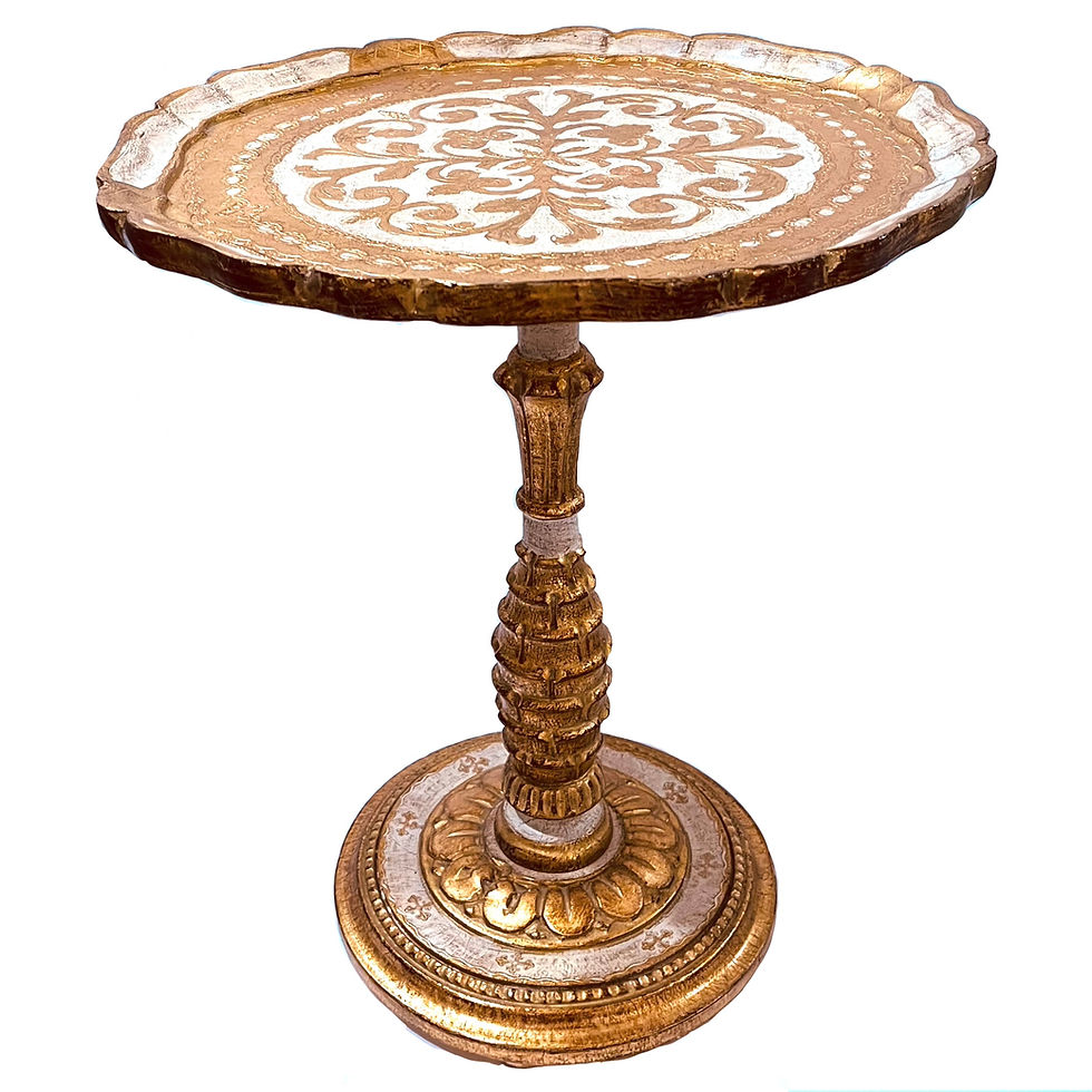 1960's Florentina Italian Gilt Accent Drinks Table