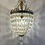 Thumbnail: French Silver Leaf Crystal Prism 'Bettina" Pendant by Currey & Company